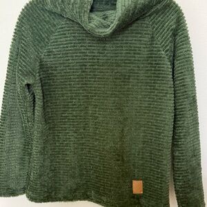 Burgeon Cozy Green Women's Cowl Sweater